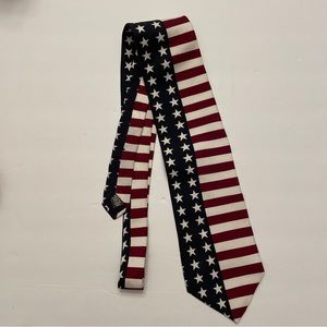 Britches Silk Patriotic Flag Ties Regular Red White & Blue